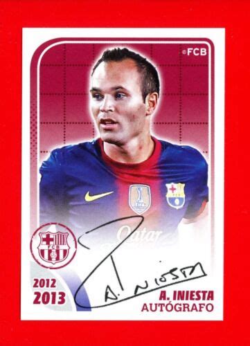 Fc Barcelona Panini Figurina Sticker N Iniesta