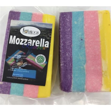 Jual Keju Mozzarella Rainbow Kahuripan Gr Shopee Indonesia