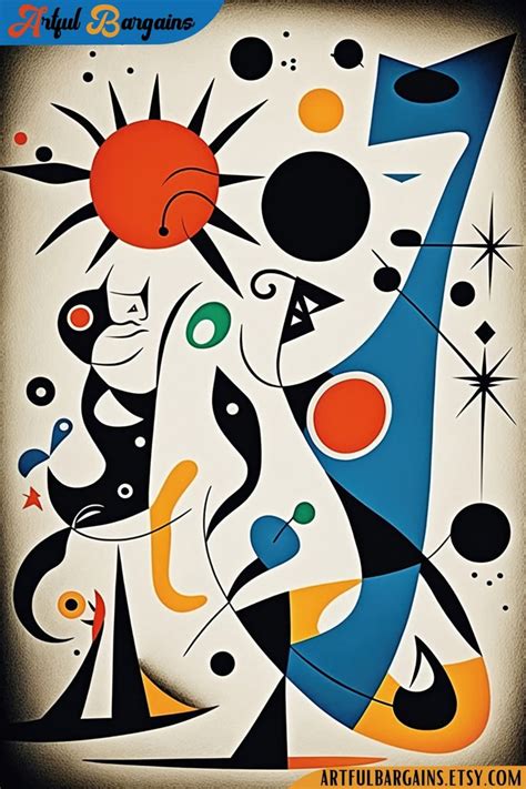 Joan Miro Art Print Miro Poster Miro Inspired Printable Wall Art