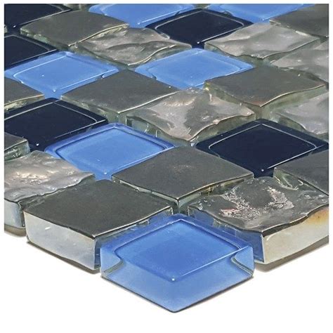 Blue 1 X 1 Titanium Series Glass Pool Tile By Artistry In Mosaics