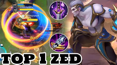 Wild Rift Zed Top 1 Zed Gameplay Rank Challenger Youtube