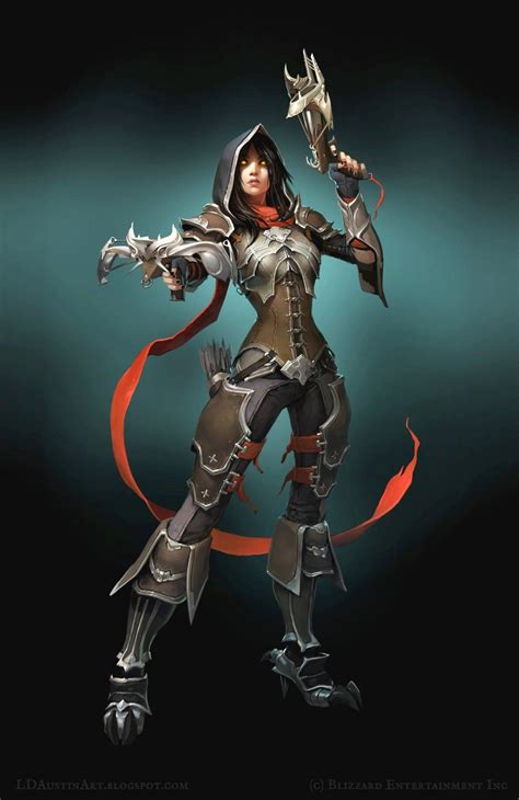 Video Game Art Demon Hunter 2d Digital Concept Art Videogamescoolvibe Digital Art Game