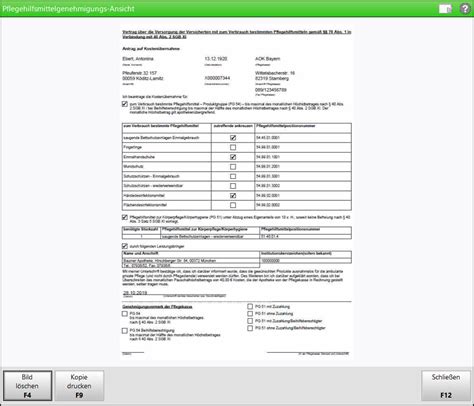 Antrag Auf Kosten Bernahme Bei Der Pflegekasse Stellen