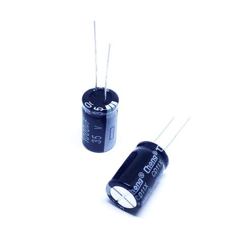 Kit 50 peças Capacitor Eletrolítico 1000uF 1000mF 35v 105ºC