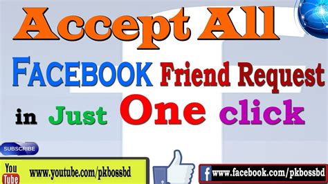 How To Accept All Facebook Friend Requests At Once Youtube