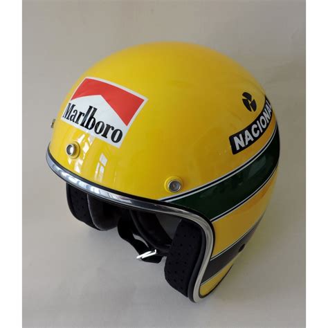 Capacete Jet SENNA PIKAPEDRA Aerografia Restauro