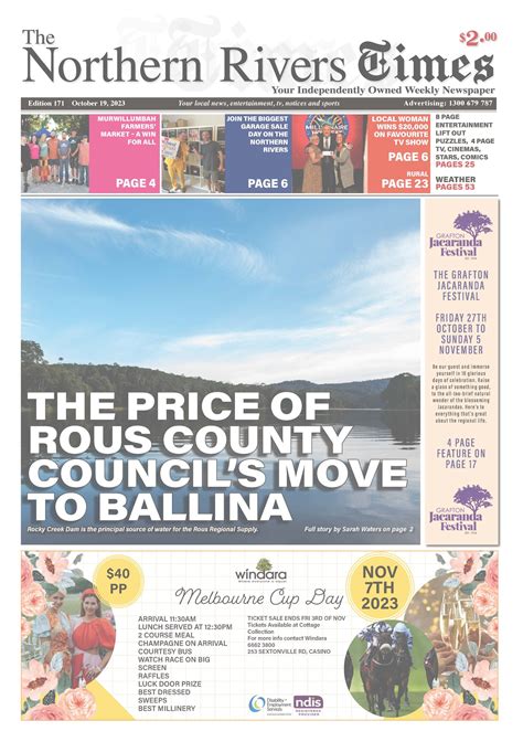 The Northern Rivers Times Edition 171 Northern Rivers News And Reviews Your Source For