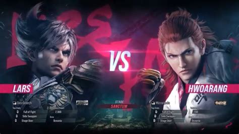 Tekken Closed Beta Test Lars Vs Hwoarang Youtube