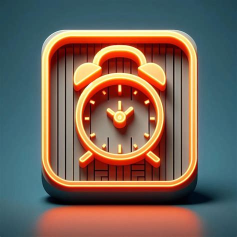 Premium Vector Neon Analog Clock Icon Outline Editable Stroke