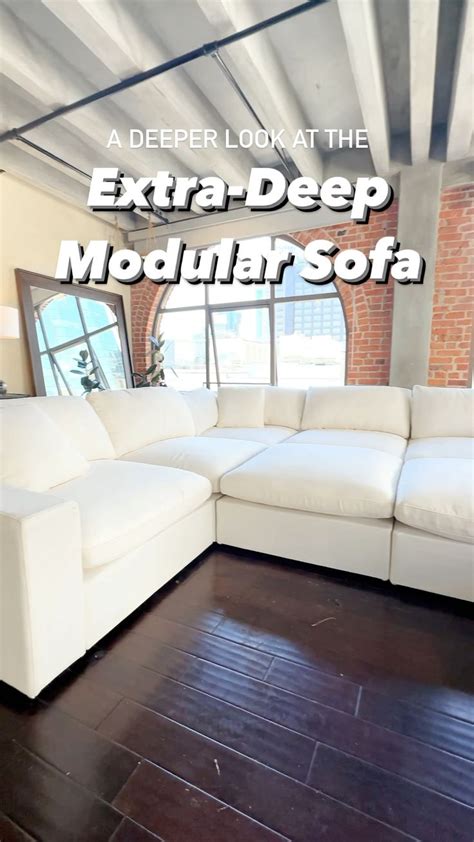 Up Close And Personal With Our Extra Deep Modular Sofa