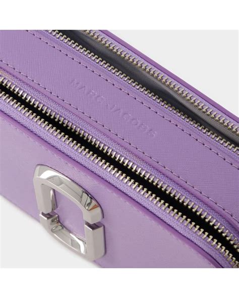 Marc Jacobs The Snapshot Crossbody Leather Purple Lyst