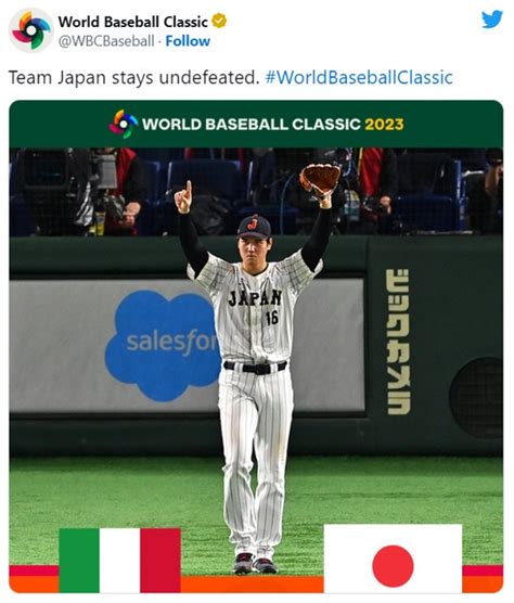 Wbc準々決勝の日本対イタリア戦を視聴した世界中の野球ファンの声 「優勝は日本かな」「ワールドベースボールリーグがあったらいいのに」｜ニフティニュース