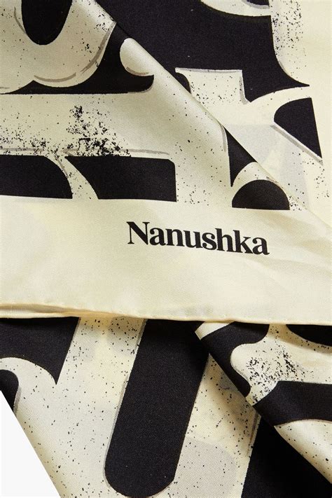 NANUSHKA Printed Silk Twill Scarf THE OUTNET