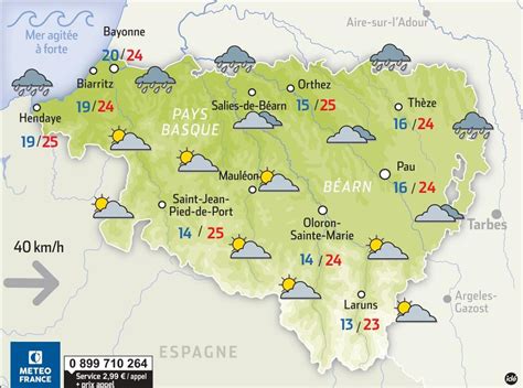 La M T O De Ce Mardi Er Ao T Dans Les Pyr N Es Atlantiques Du Soleil