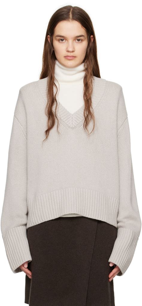 Taupe The Aletta Sweater By Lisa Yang On Sale