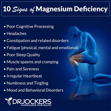 10 Signs Of Magnesium Deficiency