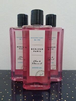 3x Bath And Body Works Bonjour Paris Shower Gel 8 Oz Each New EBay