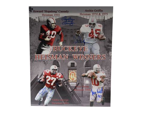 Ohio State Heisman Trophy Winners Autographed Signed 16x20 Photo Ohio ...