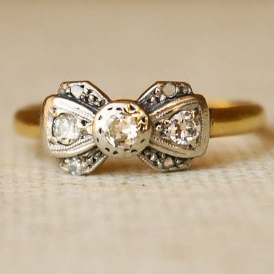 paper parasols: Vintage Engagement Rings - 1920s