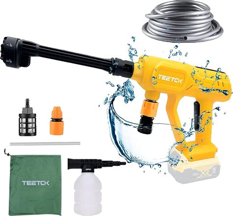 Cordless Pressure Washer For Dewalt V Max Battery Teetok Psi