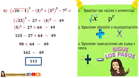 operaciones combinadas con raíces ejemplo Proyectos de matemáticas