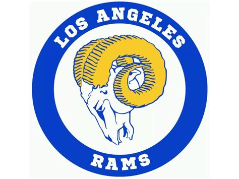 Vintage LA Rams Logo Car Window Decal NFL Los Angeles Rams EBay