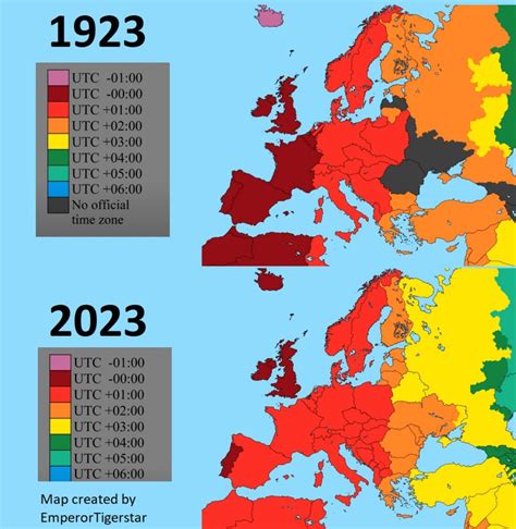 History Of Time Zones In Europe Vivid Maps