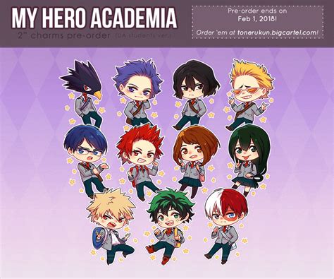 I Drew Some Cute Bnha Chibi Charms Bokunoheroacademia