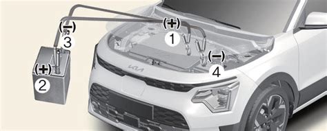 Kia Niro Ev Hybrid Sg2 2021 2024 Jump Starting 12v Battery