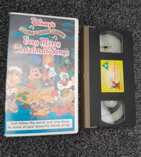 Sing Along Songs Very Merry Christmas Songs Vhs 1996 Vintage White