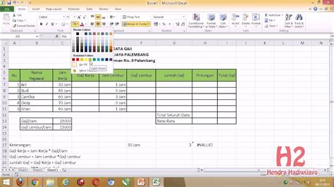 Contoh Payroll Gaji Excel Aneka Contoh Images