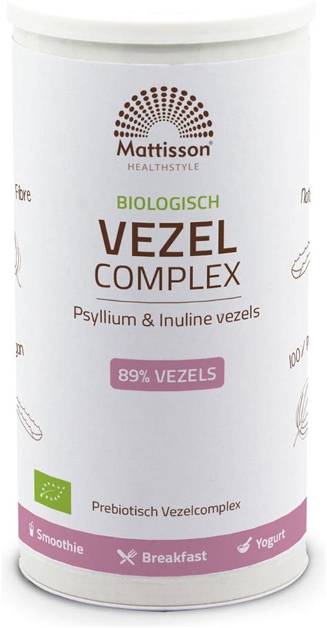 Mattisson Biologisch Vezel Complex Psyllium Inuline Prebiotisch