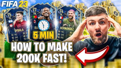 How To Make 200k Coins Fast Fifa 23 Best Sniping Filters Step By