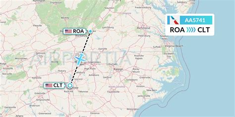 AA5741 Flight Status American Airlines Roanoke To Charlotte AAL5741