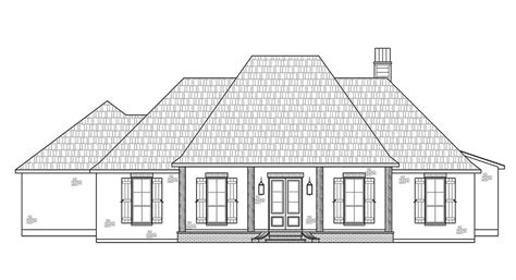 One Story French Country Style House Plan 8771 Woodville 8771