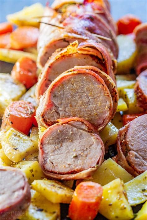 Bacon Wrapped Pork Tenderloin Recipe Happy Foods Tube