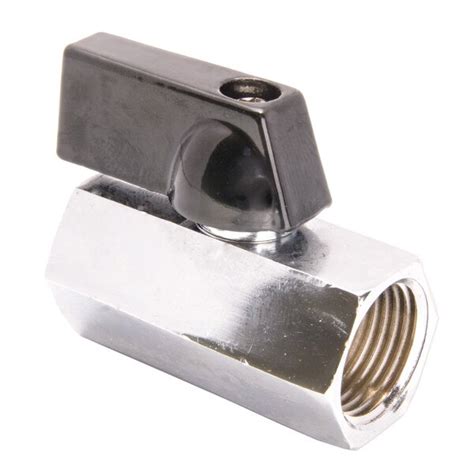 Mini Brass Ball Valve Chrome Plated Fxf