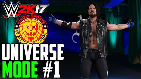 Wwe 2k17 Universe Mode 1 Njpw Youtube