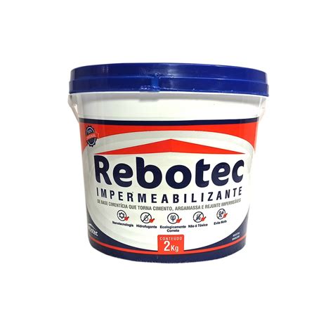 Rebotec Impermeabilizante Para Laje Piscina E Parede Kg Shopee Brasil