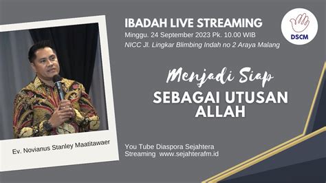 Ibadah Raya Dscm Minggu September Pk Wib Youtube