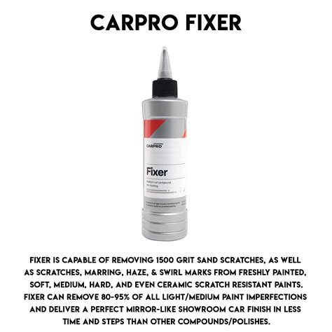 CarPro Fixer One Step Nano Polish 250ml Perfect Touch Auto