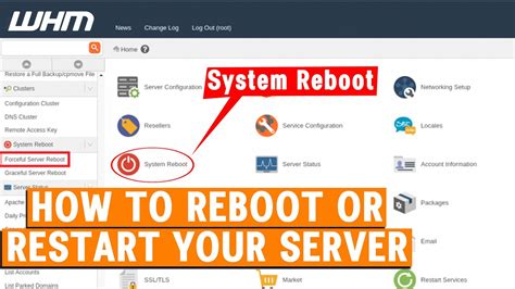 How To Reboot Or Restart Your Server Youtube