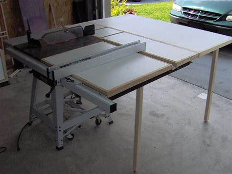 Shop Cabinet Table Saw Extension