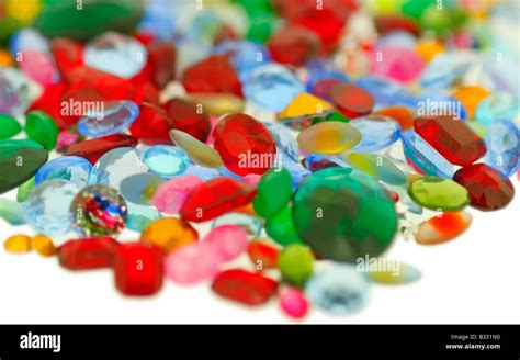 Jewels And Semi Precious Stones Stock Photo Alamy