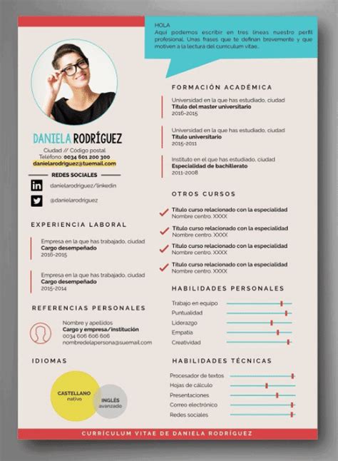 Como Hacer Curriculum Infografico Modelos Y Ejemplos Plantillas Cv