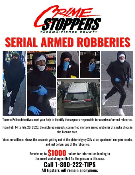 Tacoma Stories On Twitter Rt Tacomapd Do You Recognize These Armed