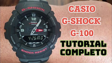 Casio G Shock G 100 Tutorial Completo Youtube