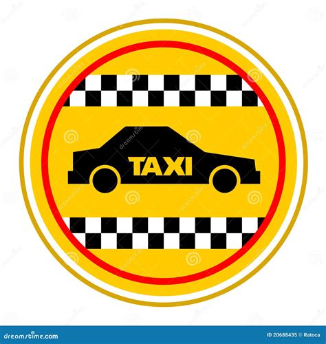 Taxi Symbol Royalty Free Stock Photo Image