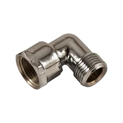 Brasshards 15mm Male Female Chrome Plated Brass Elbow Chrome Plating Chrome Brass Fittings