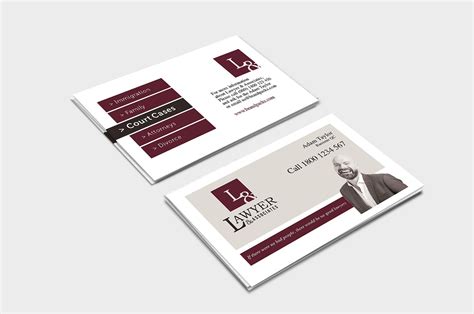 Law Firm Business Card Template in PSD, Ai & Vector - BrandPacks